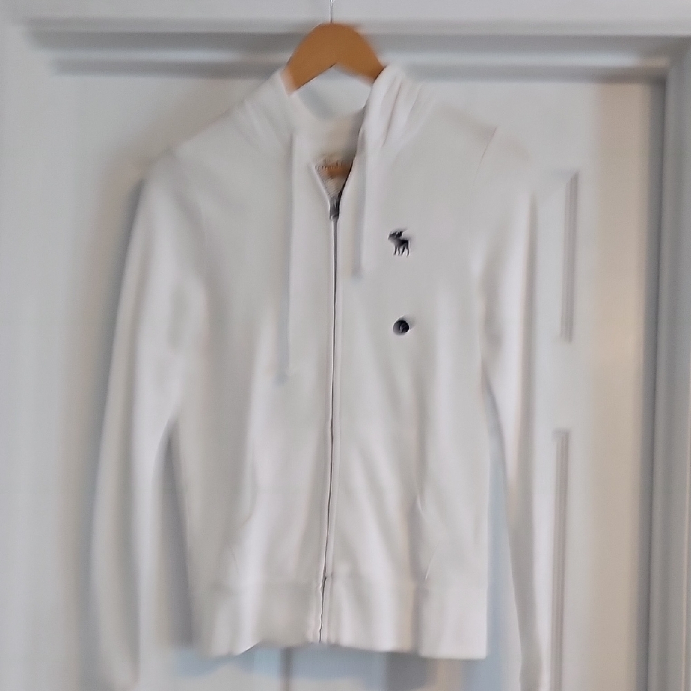 Abercrombie & Fitch White Hoodie